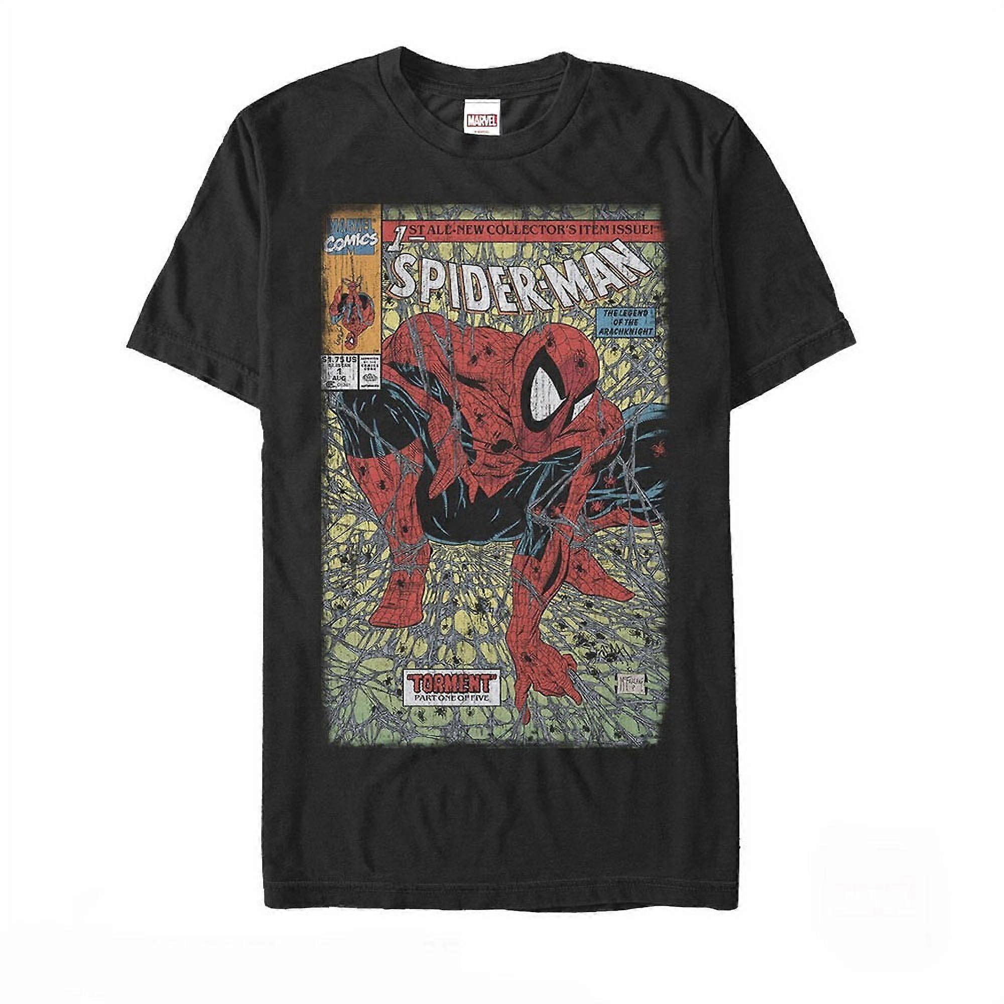 Men's Marvel Spider-Man Legend of Arachknight  Graphic Tee Black MediumGYSUGF79