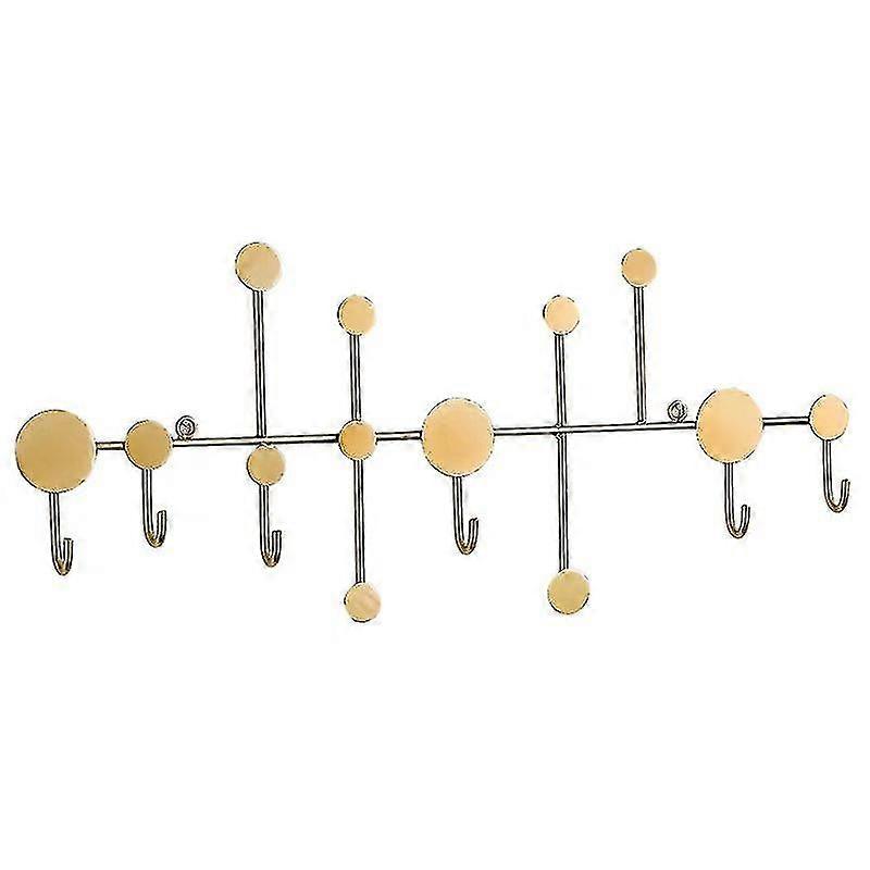 Household Clothes Row Hooks, Wall-mounted, Wall Decoration (golden)