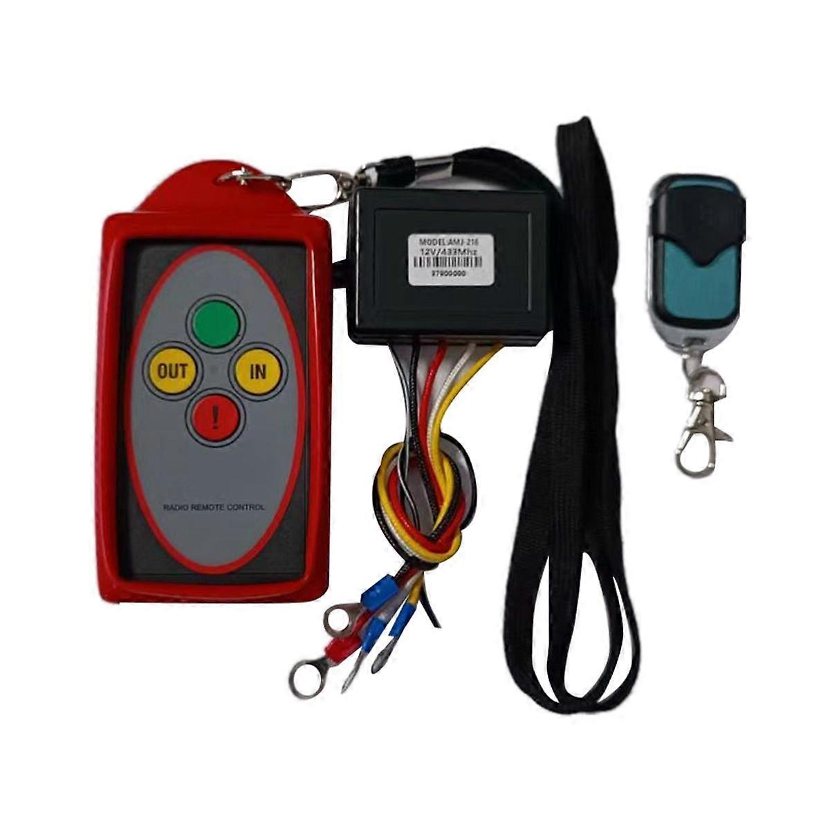 12V 24V 433MHz Winch Wireless Remote Control Switch Kit Universal for Truck Receiver Module Transmi