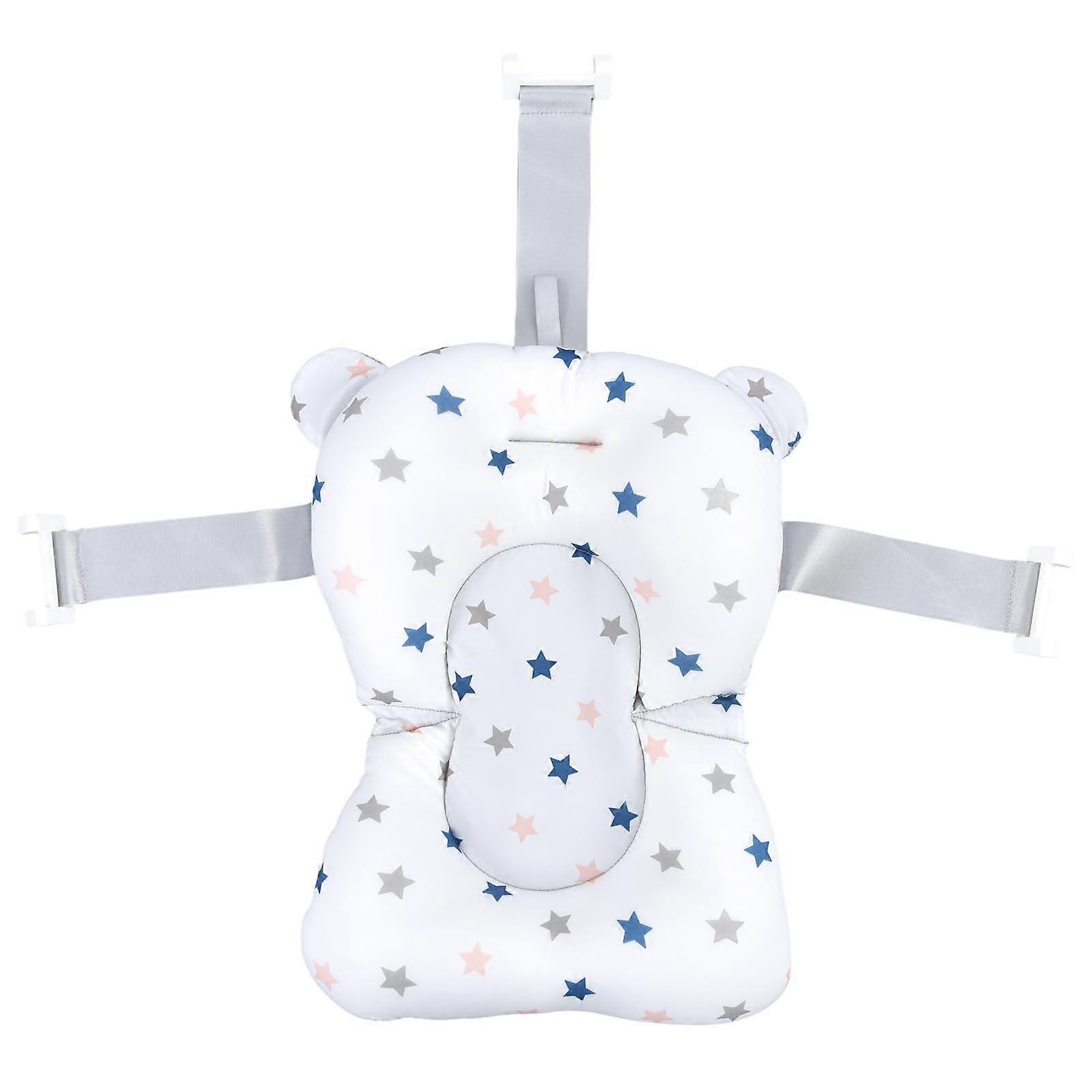 Baby Bathtub Mat Pad Cute Elegant Soft Breathable Newborn Infant Bath Support Floating Cushion Pillow