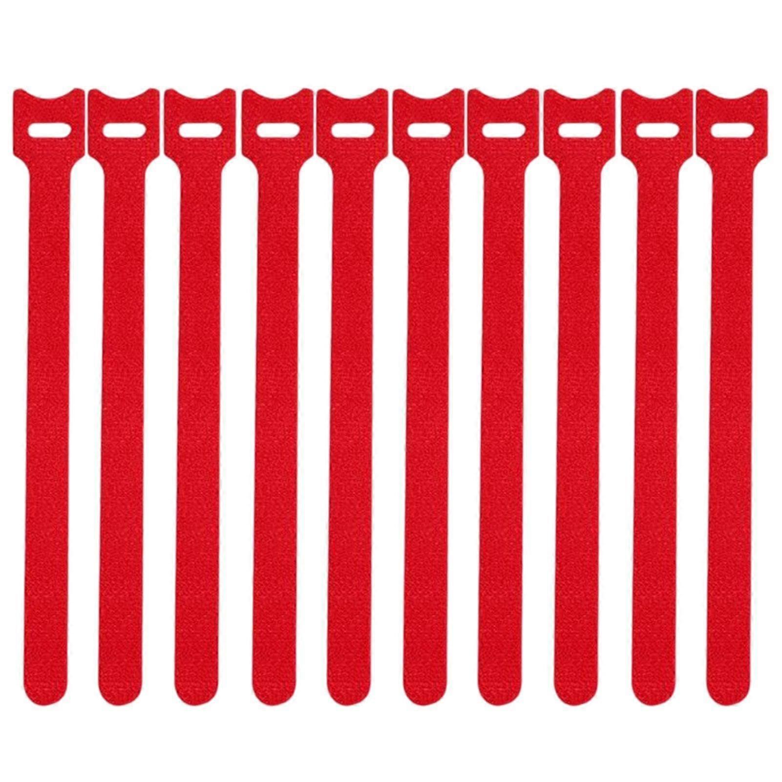 15-Pack Hook and Loop Straps Nylon Cable Ties Organizer Fastener, 15 cm x 1.2 cm, Black