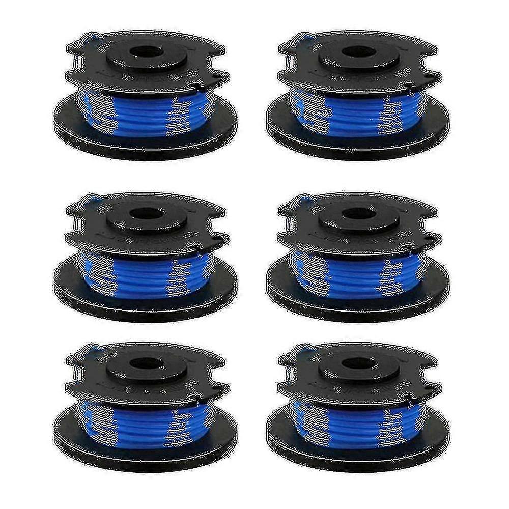6 Pack Replacement Spools Compatible With Ryobi One+ Ac14rl3a Cordless Trimmerswanan