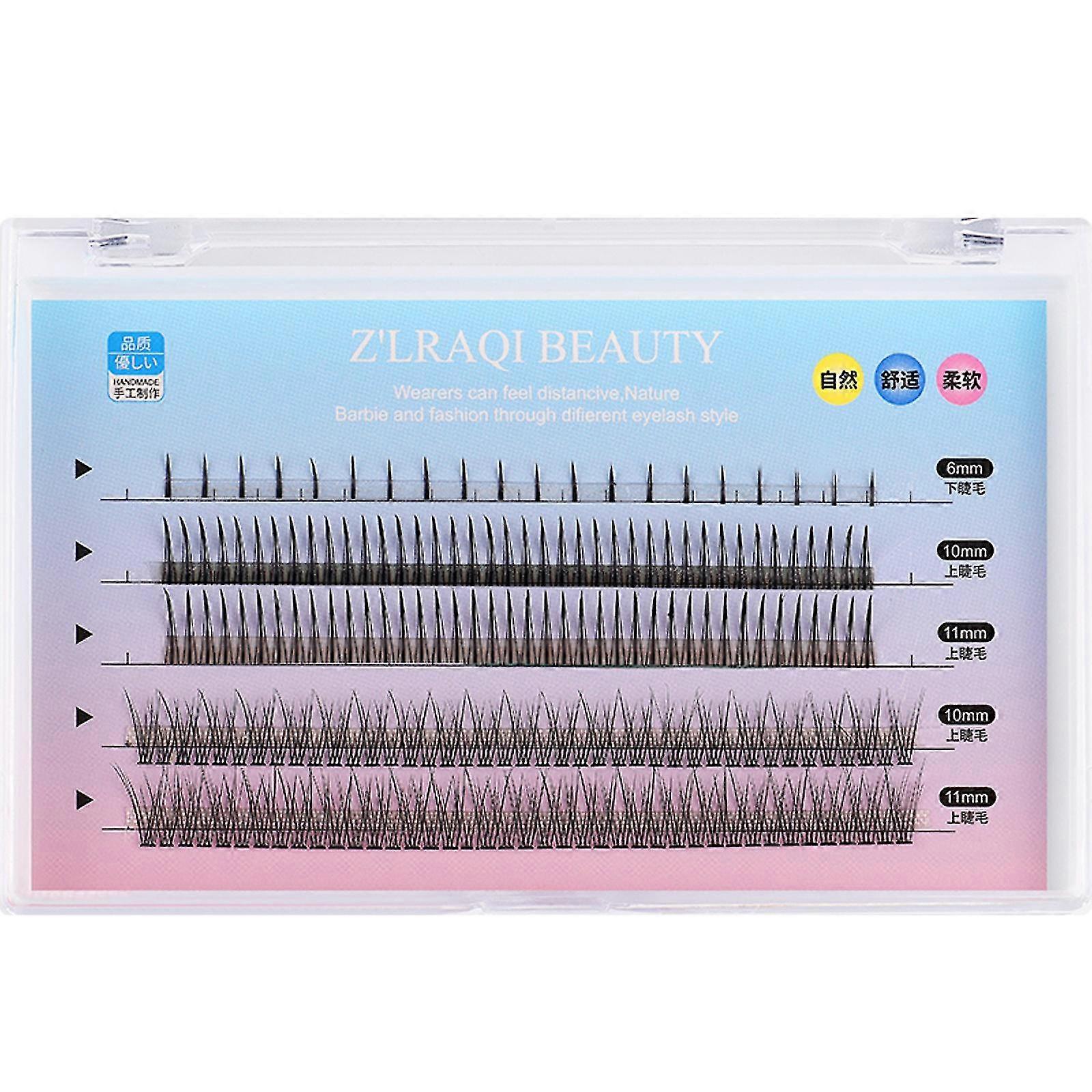 Five Rows Of Mixed Natural False Eyelashes Self-grafting False Eyelashes