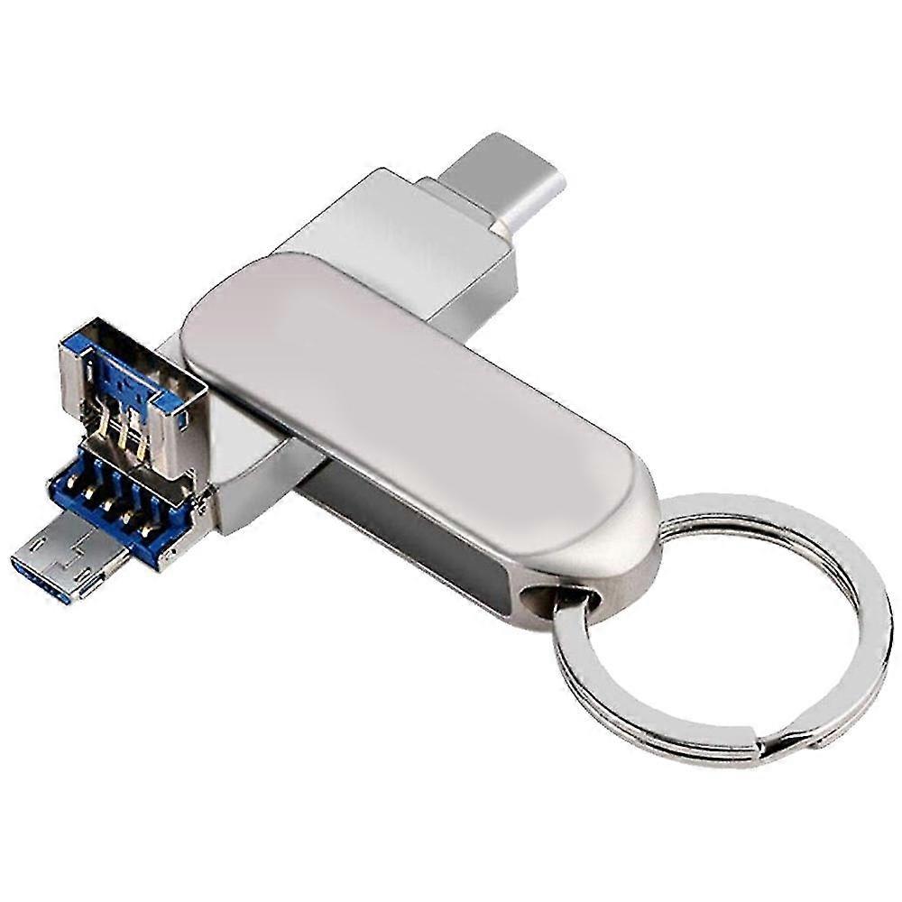 3 In 1 Usb Flash Drive Type-c+-usb+usb3.0 Mini Metal Memory Stick U Disk Memory Card(16gb)