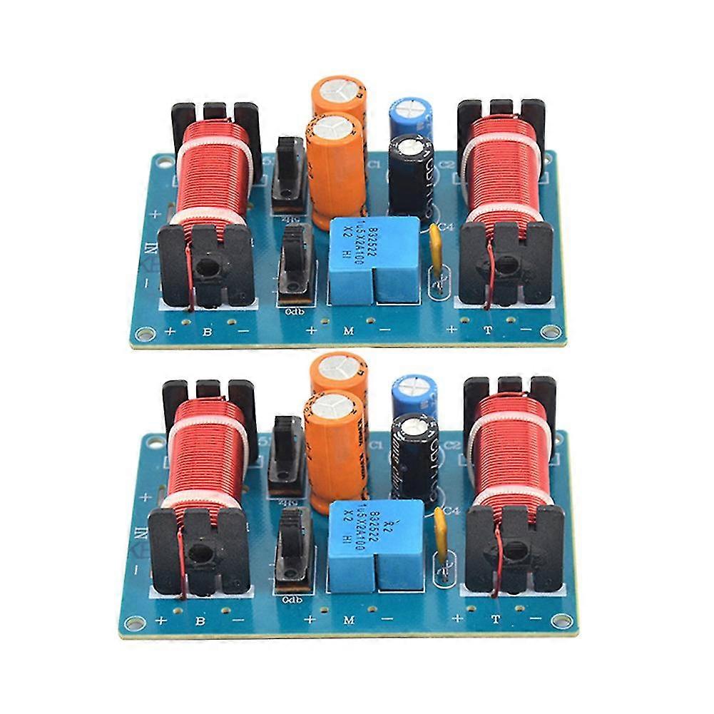 2pcs 150w 3 Way Audio Speaker Crossover Treble Midrange Bookshelf Car Speakers Filter Frequency Div
