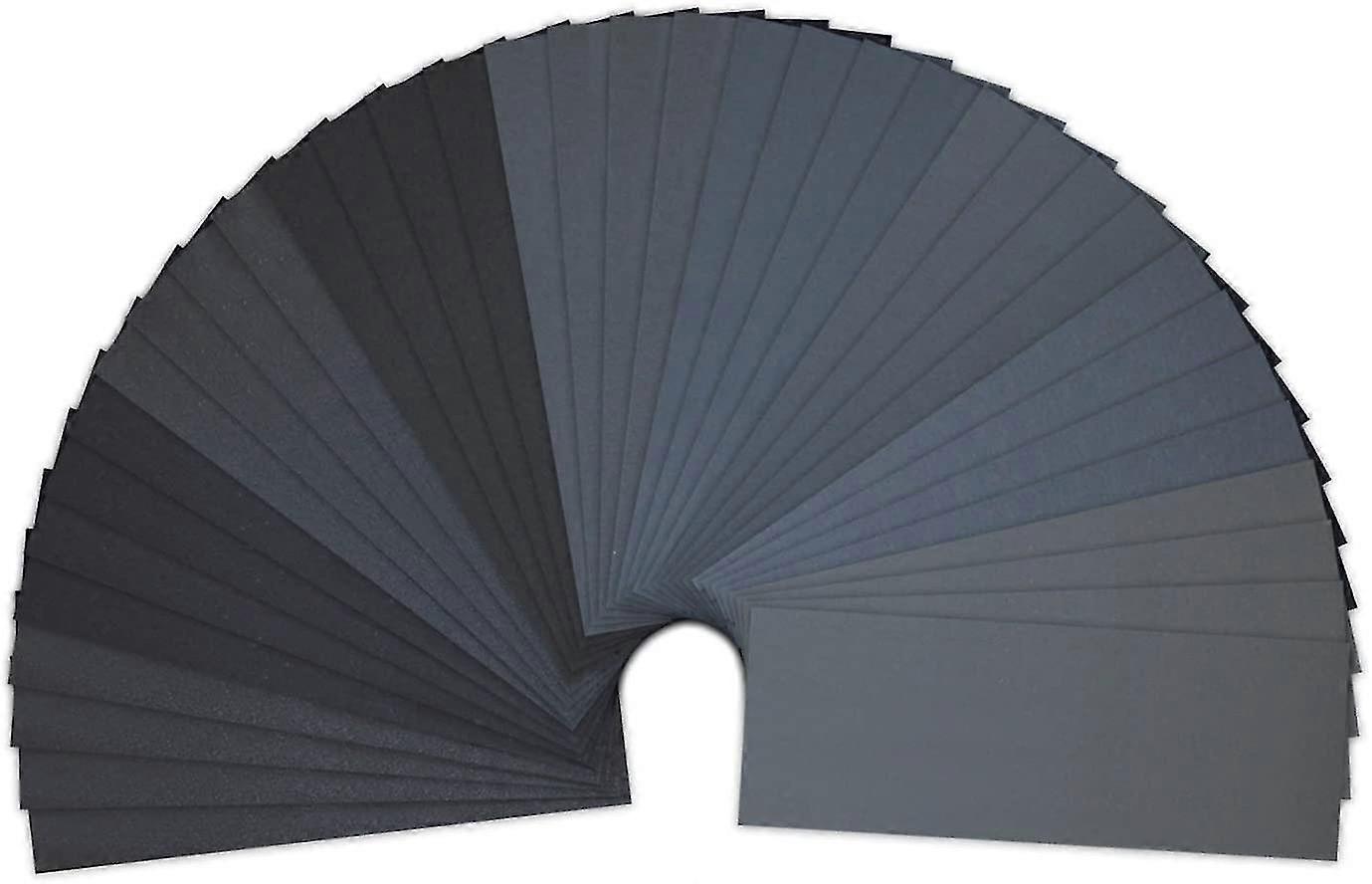9 x 3.6 Inch 400 To 3000 Assorted Grit Sandpaper for Wood Furniture Finishing, Metal Sanding and Automotive Polishing, Dry or Wet Sanding