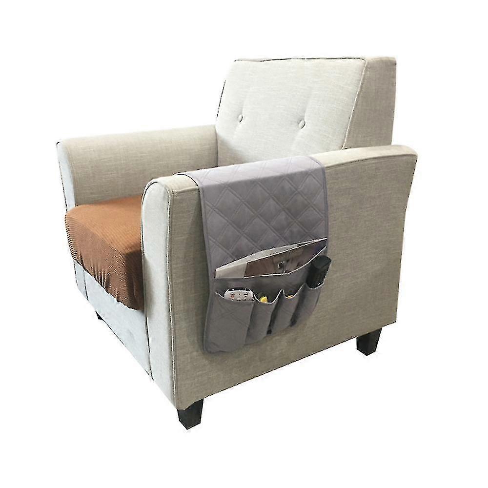 5 Pockets Sofa Arm Rest Tv Remote Control Tidy Organizer Holder Chair Couch Bag