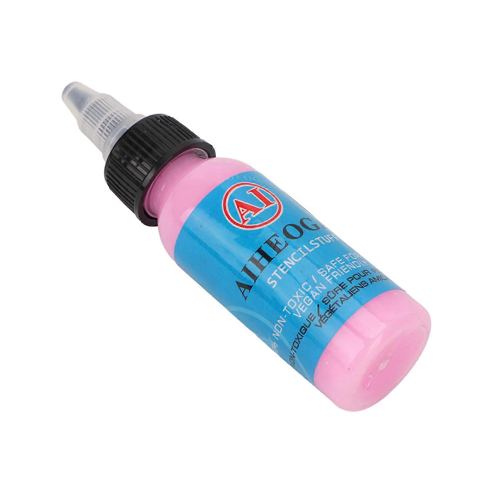 Pink Tattoo Transfer Cream Moisturize Skin Friendly Fast Print Long Lasting Tattoo Stencil Application Cream for Baby Art 30ml