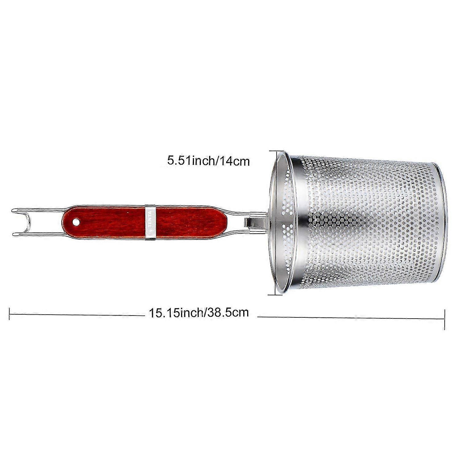 Kitchen Micro-percompatible Withated Stainless Steel Pasta Basket Mesh Spider