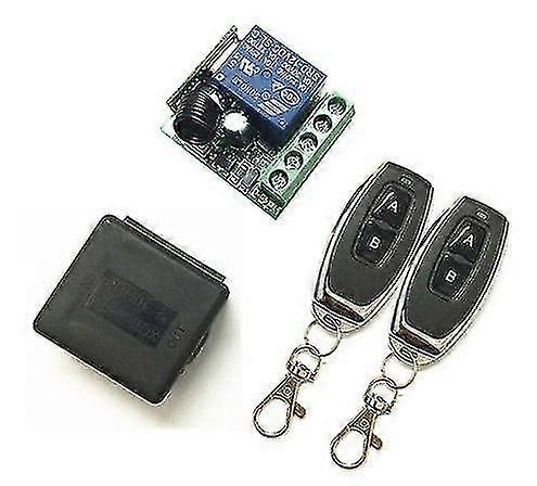 12v Wireless Relay Remote Control Light Momentary Switch Transmitter With Receiver (1 Set)