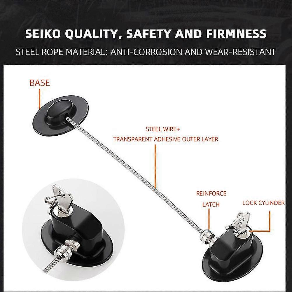 No Drilling Window Safety Locks With Key Strong And Sturdy Design For Childproof