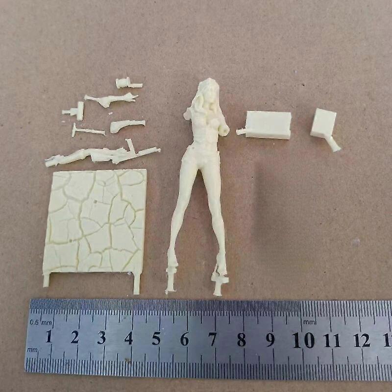 Femme soldat arabe en résine Figure 1/24 Maquette Kit jouets non peints et non assemblés