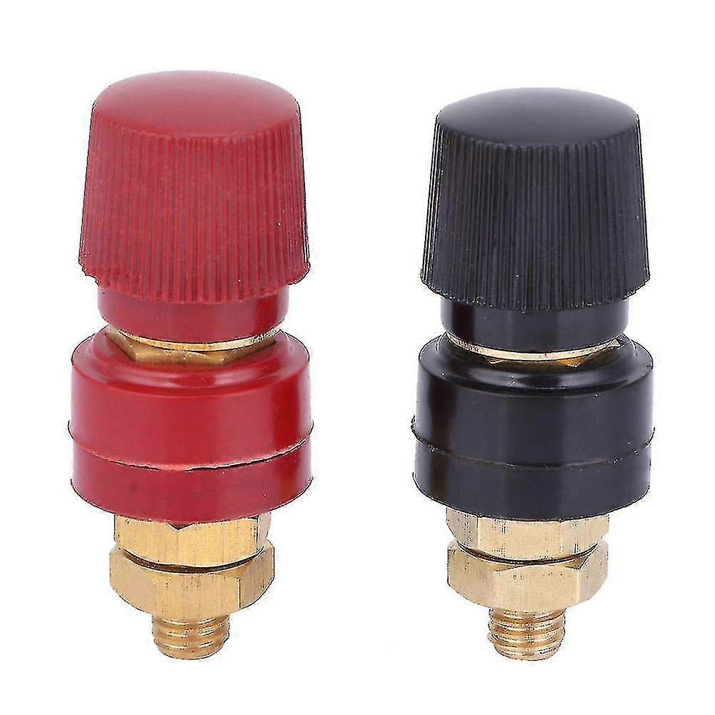 2pcs Terminal Binding Post, 555 Type Brass Pillar Terminal Block M8 Thread Diameter Binding Post 22 (haoyi)
