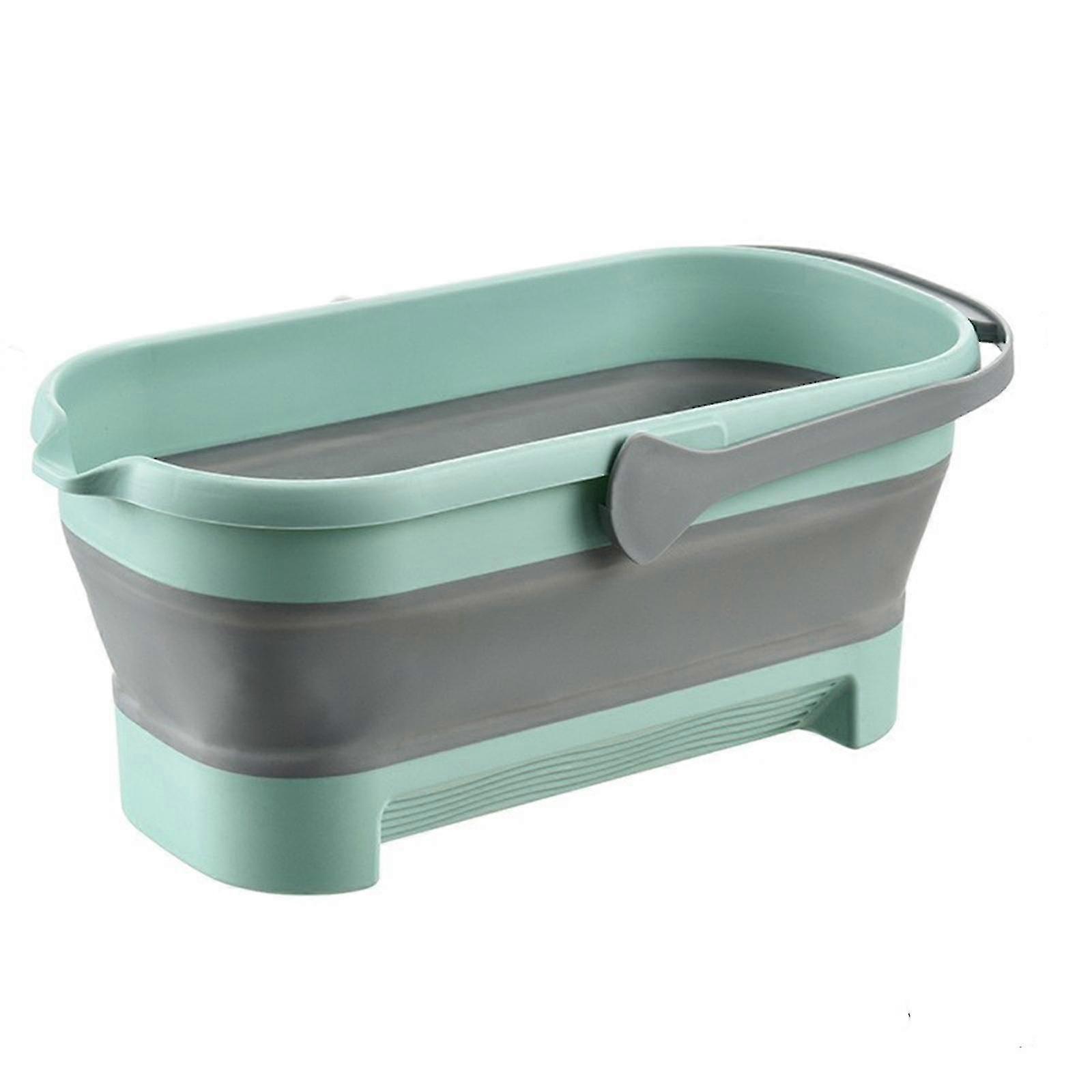 Wet Mops For Floor Cleaning Large Collapsible Mop Bucket Collapsible Bucket 4.2gallon(17l) With Handle For House Cleaning, Space Saving Outdoor Multiu