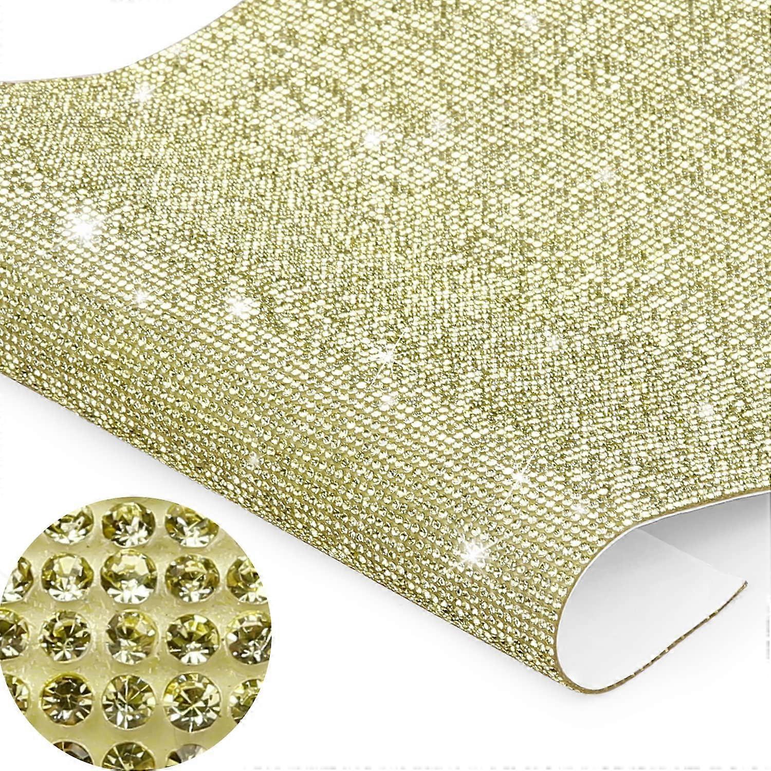 بلينغ كريستال حجر الراين DIY ملصق الديكور 9.4 × 8 بوصة ، متوفر في ستة وثلاثين لونا