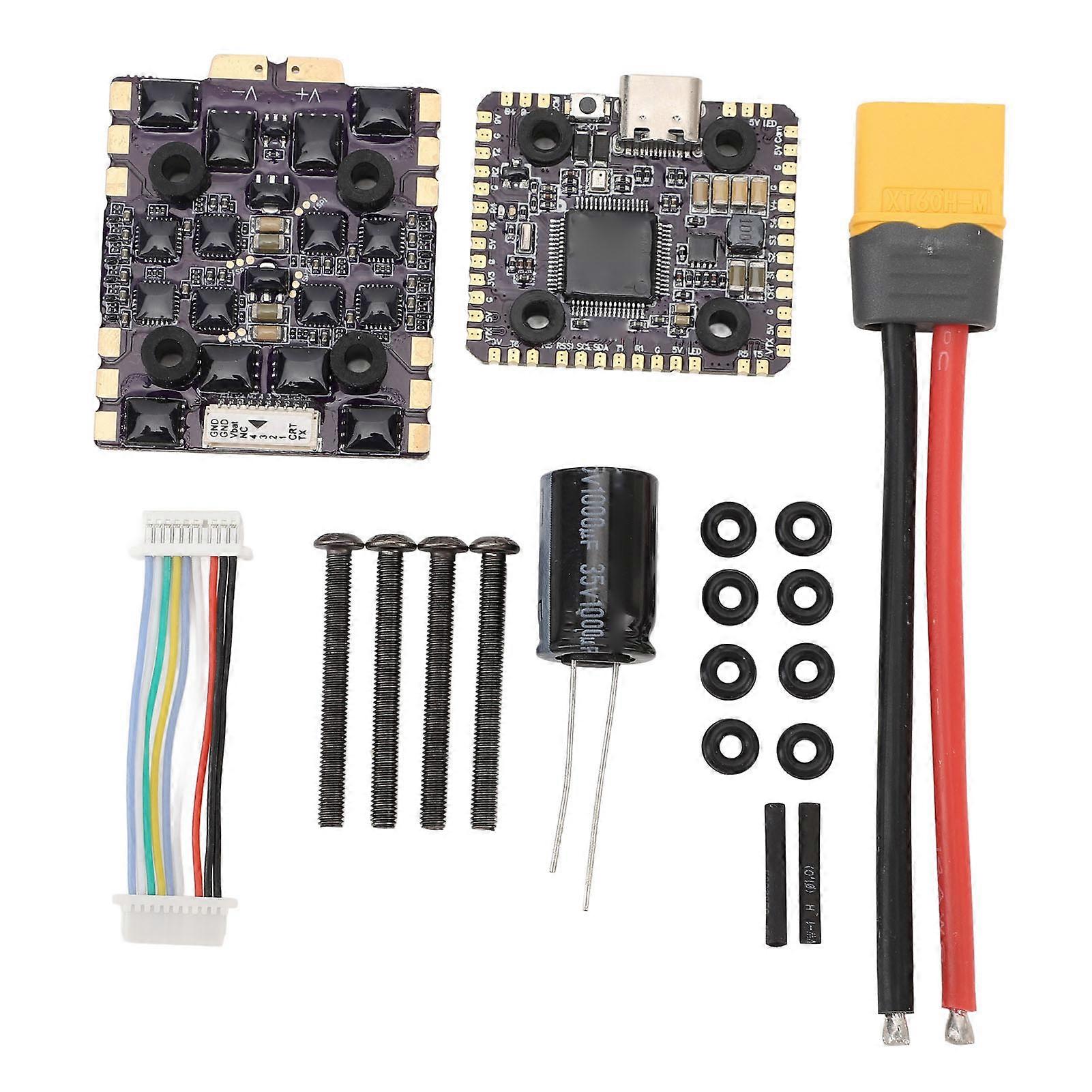Flight Controller Stack High Performance MCU 60A ESC 4 in 1 Flight Control Chip Module for RC Model Drone