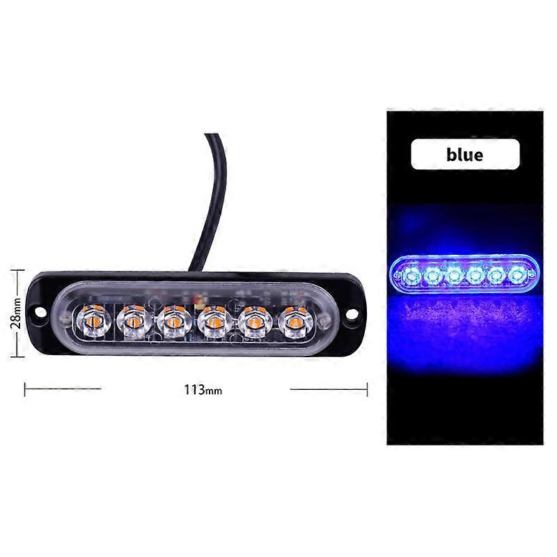 1PC 6LED Strobe Side Marker Indicators Light for Truck Trailer 12-24V Flashing Warning Tail Light Car Signal Brake Lamp Lightbar