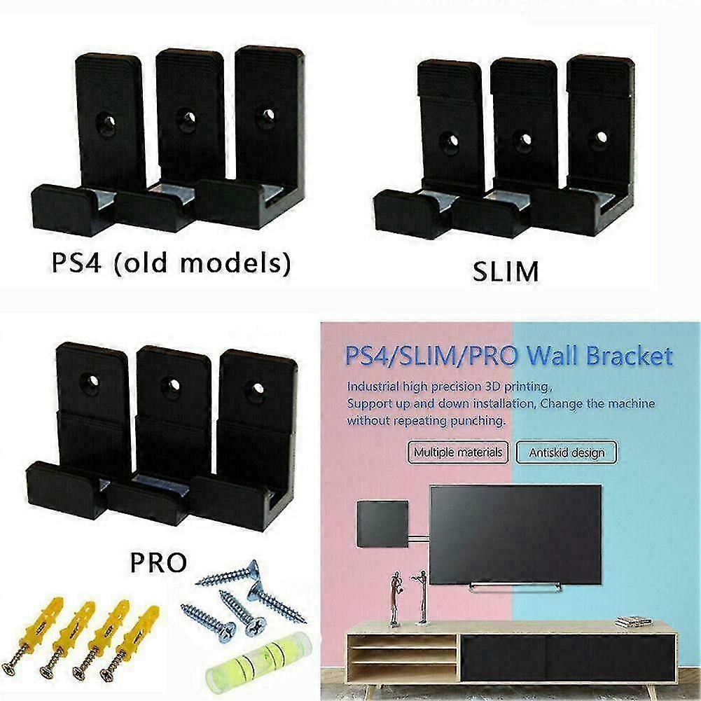 Wall Mount Wall Bracket Holder For Playstation4 Slim Ps4 Pro Game Console