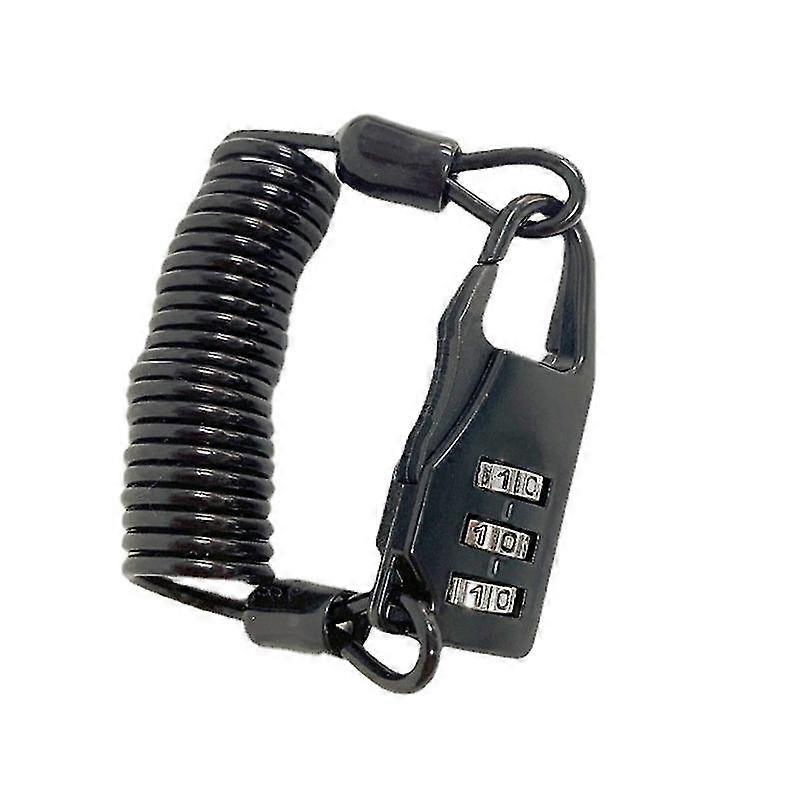 Cycling,Combination Coil Cable Bicycle Lock with Code for Road, Mountain and Urban Bikes, Outdoor, Waterproof, Small, Compact With 3 digit combination