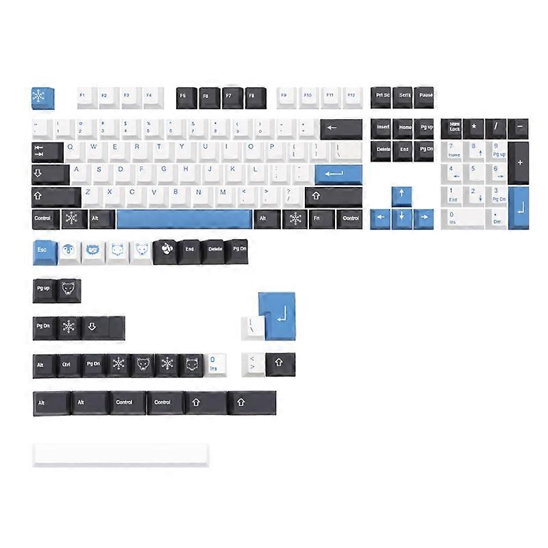 137 for Key Caps Covers Dye Subb PBT North Pole -Arctic Mechanical Keycaps Set