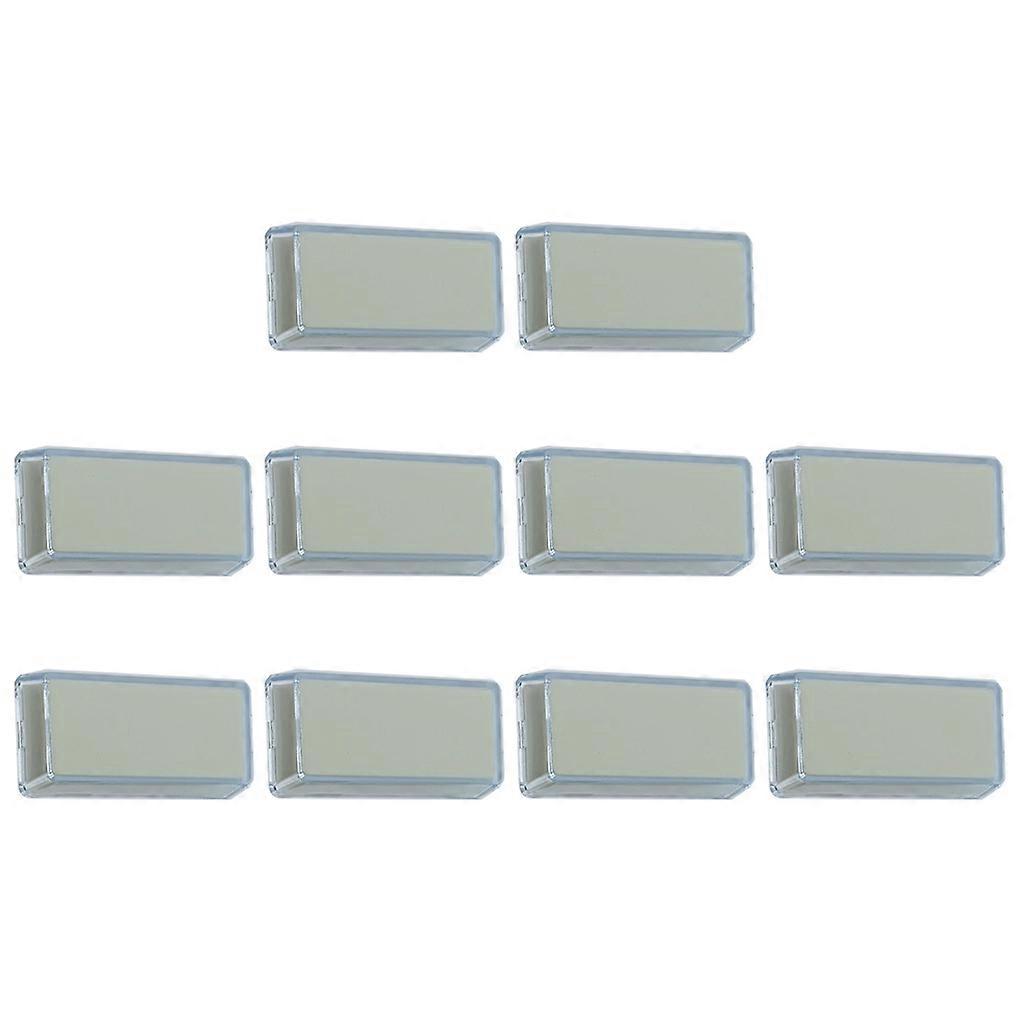 10pcs ABS Transparent Double-layer Key Cover with Removable Protection Shell