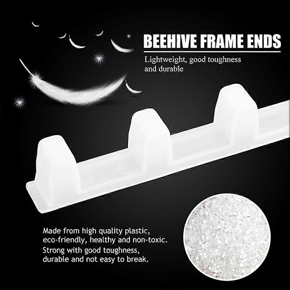 Plastic Beehive Frame Ends 10Pcs Durable Spacers for Beekeeping Protection Supplies