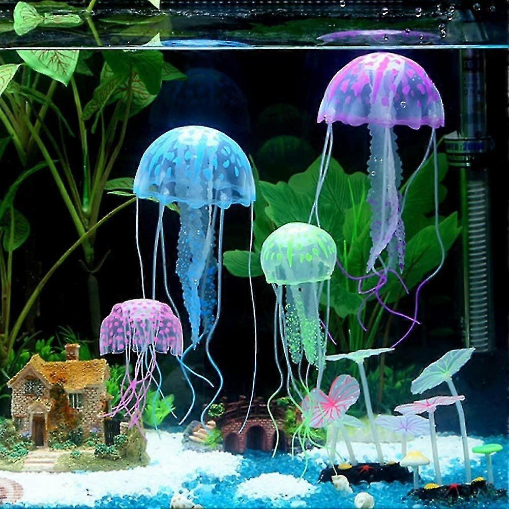 red fluorescent silicone aquarium decoration