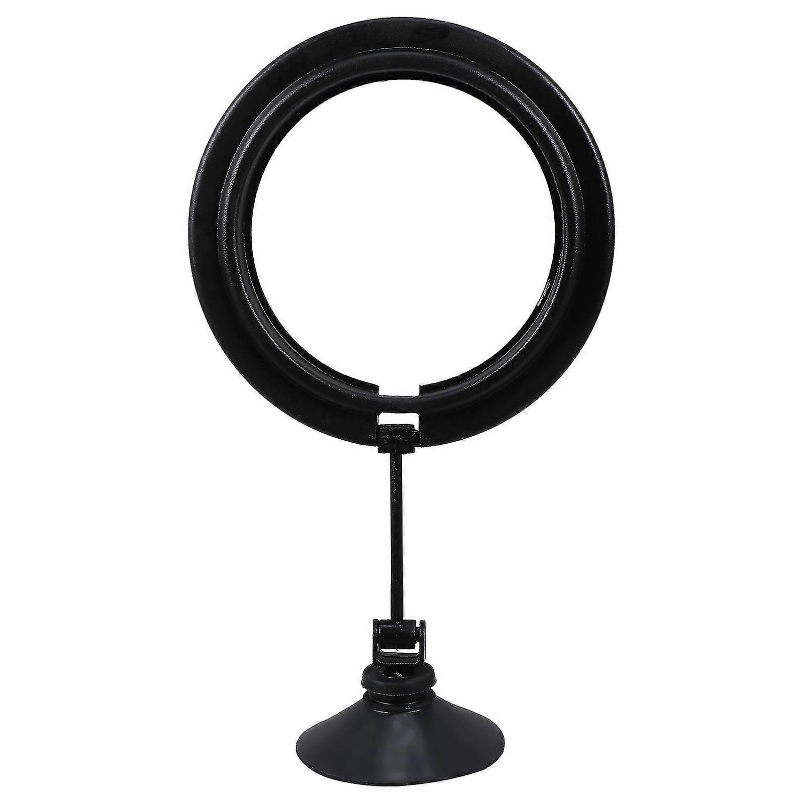 1Pc Suction Cup Fish Food Feeding Ring Floating Round Feeding Circle Black
