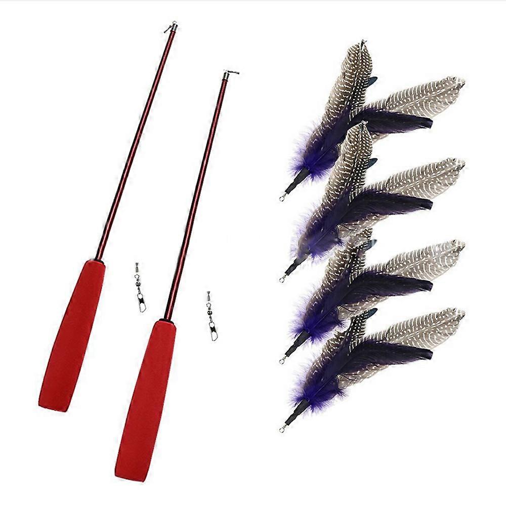 Pearl Feather Big Bird Tease Stick 2pcs