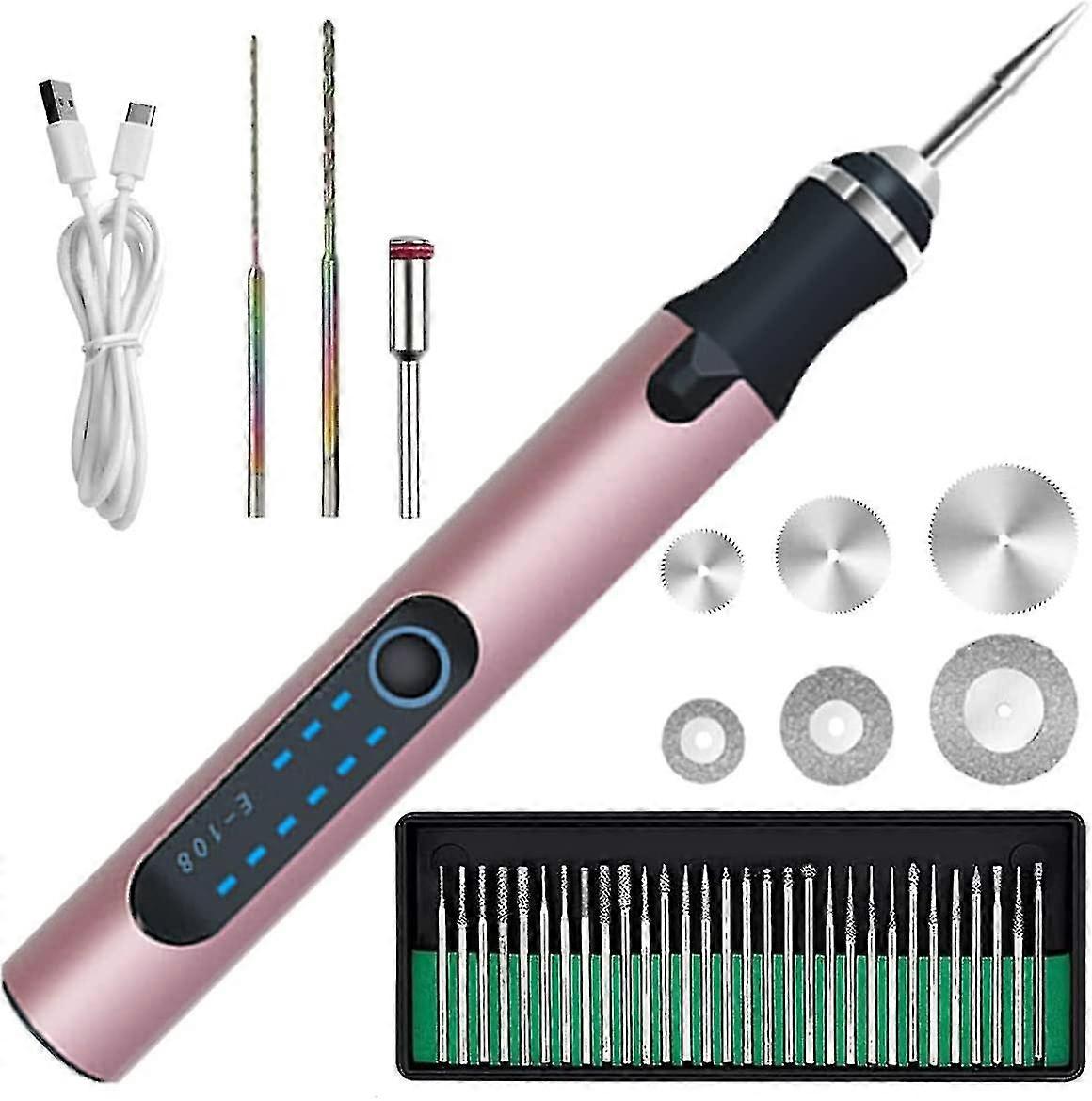 Ηλεκτρική χαρακτική στυλό ασύρματη μικρο χαρακτική στυλό 3 ταχύτητα ρυθμιζόμενη ταχύτητα 300mah επαναφορτιζόμενη χαρακτική μηχανή κοσμήματα ξύλο μεταλλικό γυαλί πέτρα σύρμα