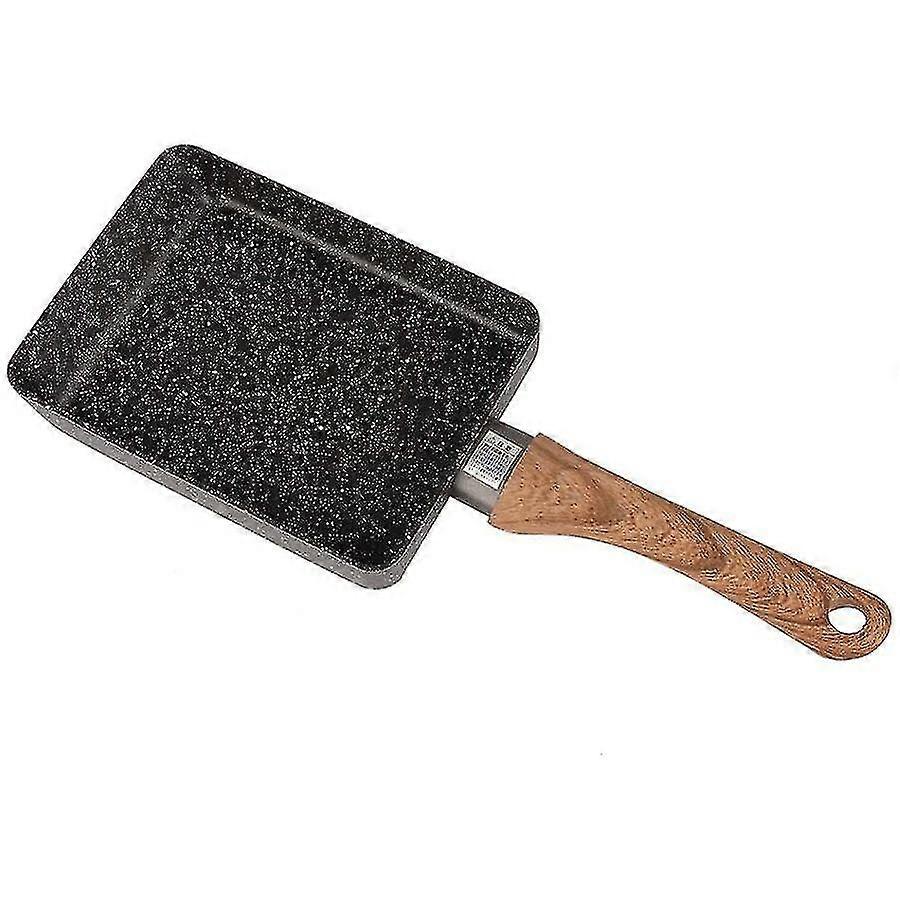 Nonstick Omelette Pan, Aluminum Portable Square Griddle Poached Egg Small Kitche