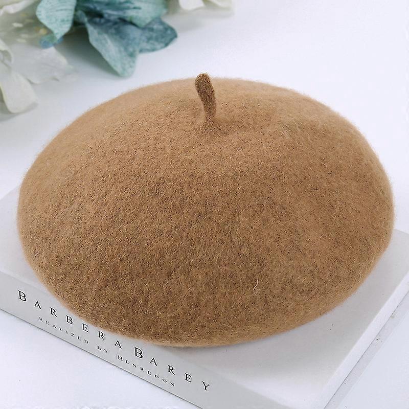 Breathable Wool Beret Hat for Fall Winter