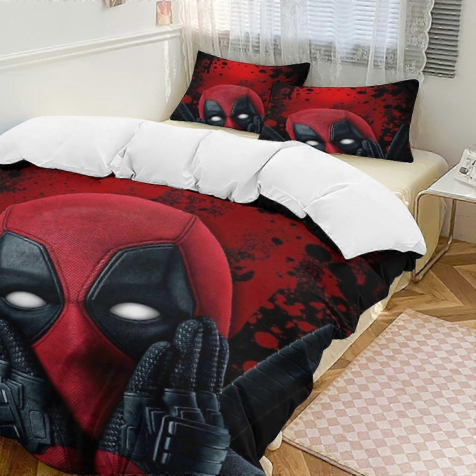 o1582 Bed Sheets Deaool Down Duvet Cover Microfiber Bedding Set Lightweight3-Piece SetLightweight and comfortable (1 Duvet Cover and 2 Pillowcases) B