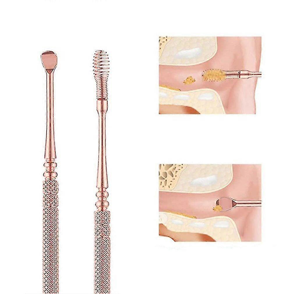 Anti-Fatigue Earpick Ear Remove Picker Stainless Steel Ear Cleaner With Storage Case