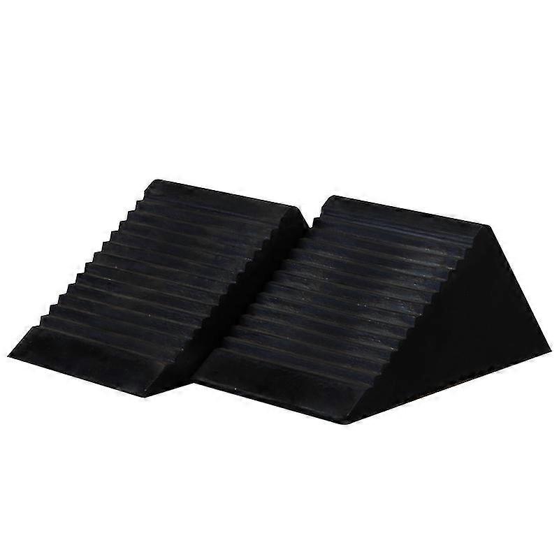 רכב נייד נגד החלקה רכב פקק רכב צמיג חניה מקום חניה פקק גומי2pcs-שחור