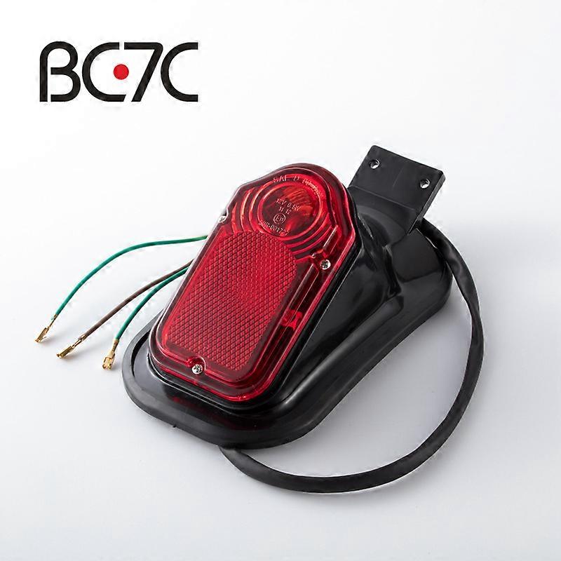 Universal Motorcycle Retrofit Tombstone Brake Taillight Signal Lamp License Plate Bracket For Harley Chopper FloatMotor Vehicle Lighting