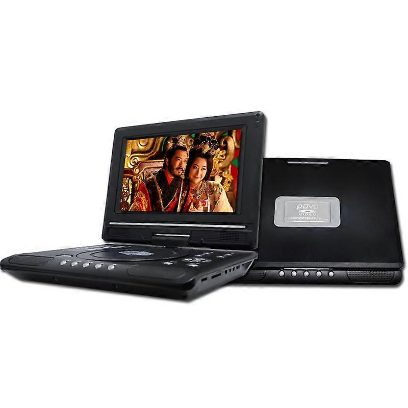 9.8 Inches Portable DVD Player High Clarity TV Function Built-in Card Reader Swivel Screen Mobile DVD Player for Travel