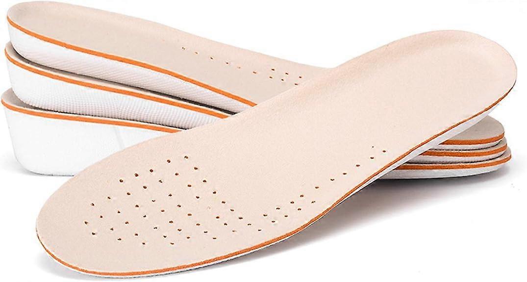 2 pairs-Height 3.5cm, suitable for shoes size 41-45-increase Insole Height 1.5cm/2.5cm/3.5cm Breathable Full shoe Increase inner cushion Invisible ins