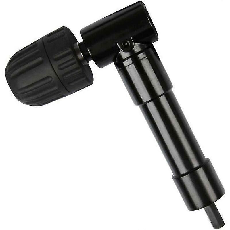 Self-Tightening 90 Right Angle Chuck, Quick Release Drill Elbow Chuck Bit Screwdriver Angle Head Chuck Bit Adapter Right Angle Drill Bit
