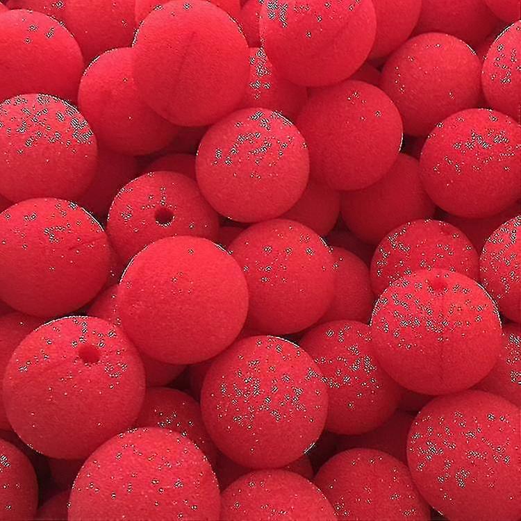 25pcs Clown Nose Red Sponge Ball 50mm Universal