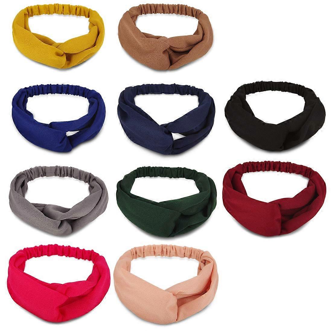 Elastic Non-Slip Wide Headbands Multi-Colour