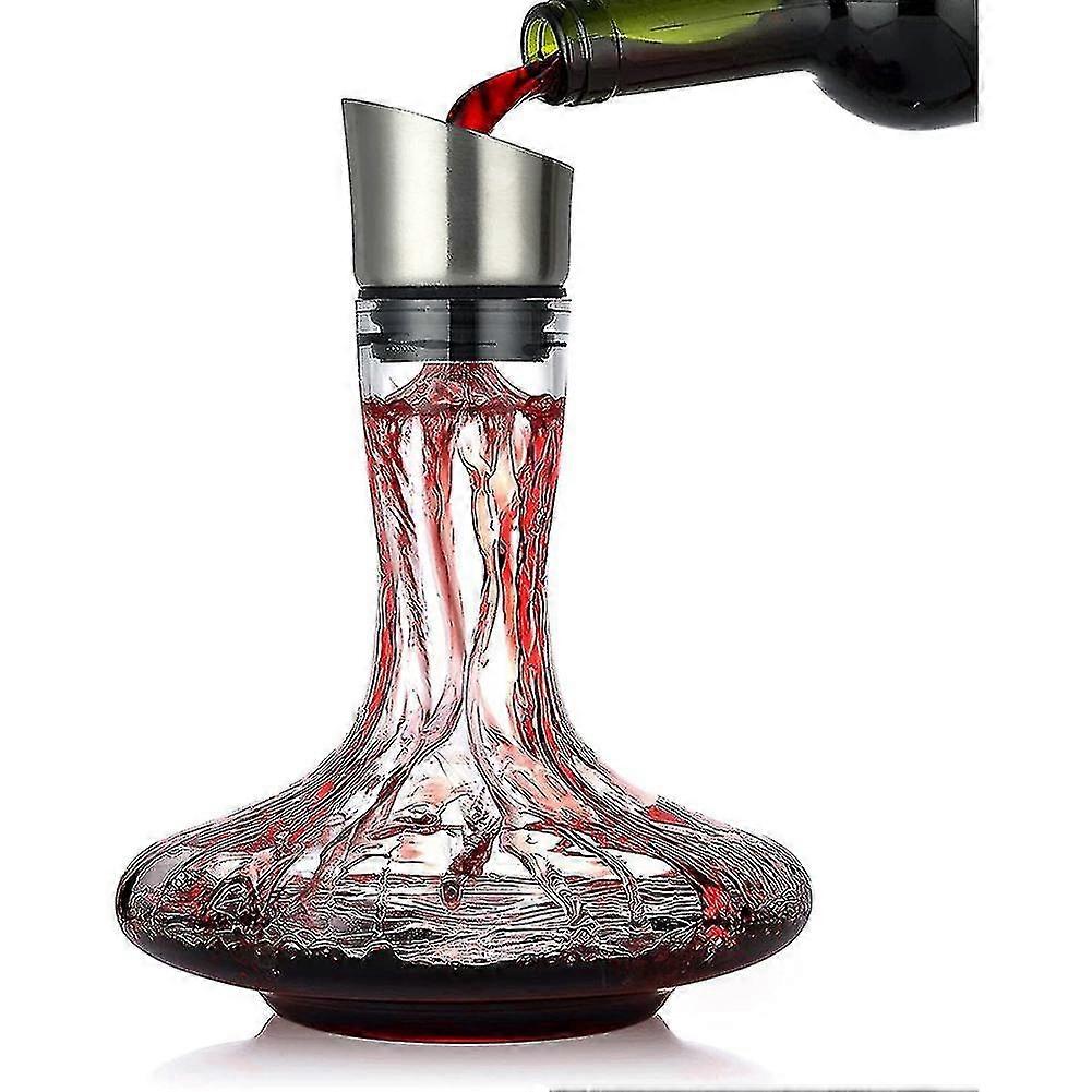 Wine Decanter With Built-in Aerator Pourer & Filter, Wine Carafe Red Wine Decanter, Wine Aerator, W-G