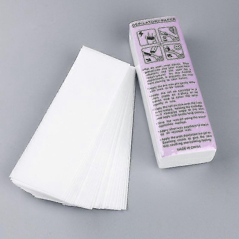 Waxfans Wax Strips 100 Piece, Non Woven Waxing Strips For Women And Men