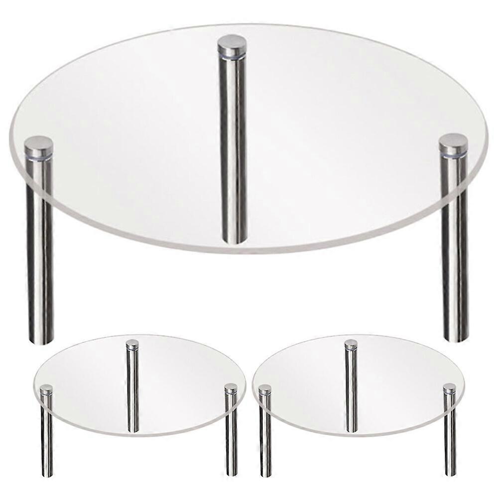 3Pcs Acrylic Display Stand Cupcake Riser Dessert Display Stand Figure Collection Display Rack