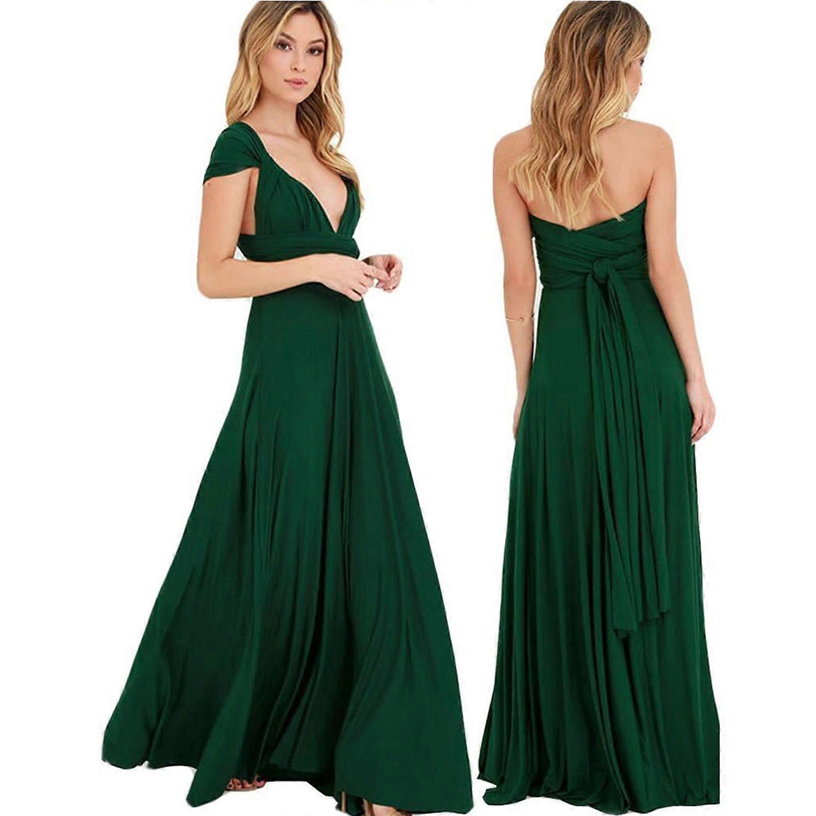 Sexy Women Bandage Long Party Multiway Swing Dress Convertible Infinity Robe Bridesmaids Boho Dress