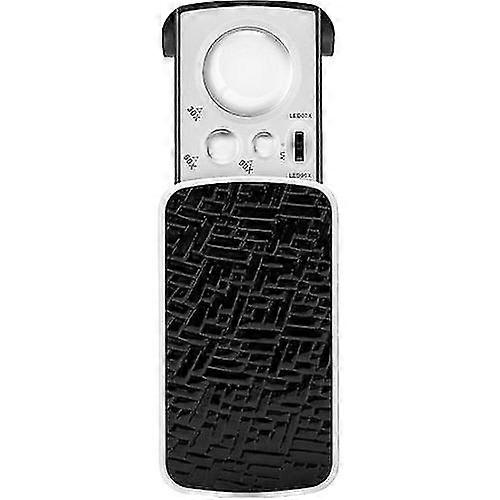 الورق ، 30X / 60X / 90X ، LED ، Negru