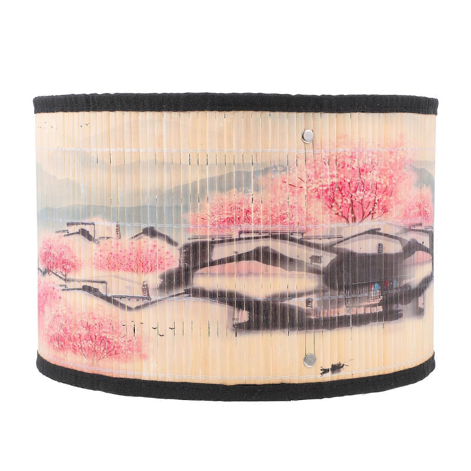 1Pc Japanese Style Lamp Shade Bamboo Light Cover Chandelier Desk Lamp Lampshade
