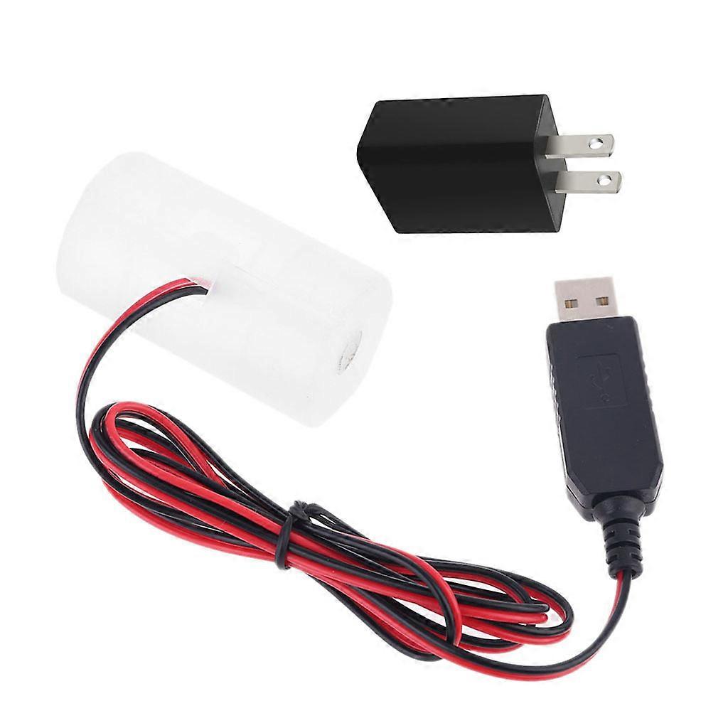 LR20 D Battery Eliminator USB Cable Converter Line For Clocks Remote Control