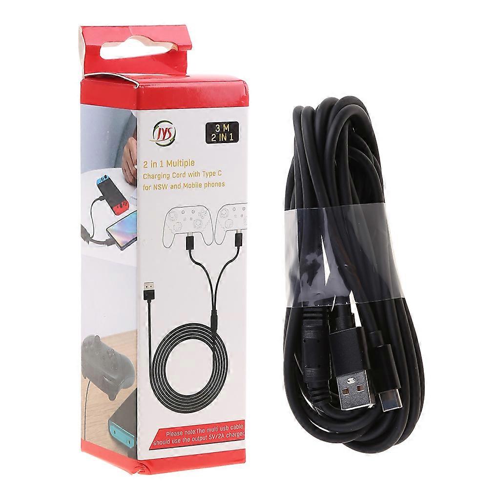 Charge Cable Cord for PS5 Controller 2 In 1 Charging