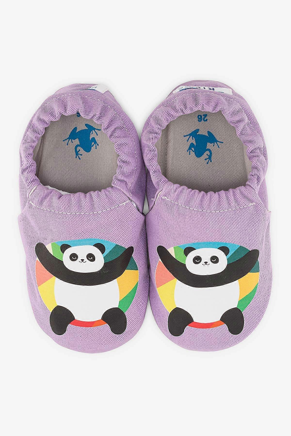 Panda Bear Hyper Purple Rose Barefoot Smart Booties